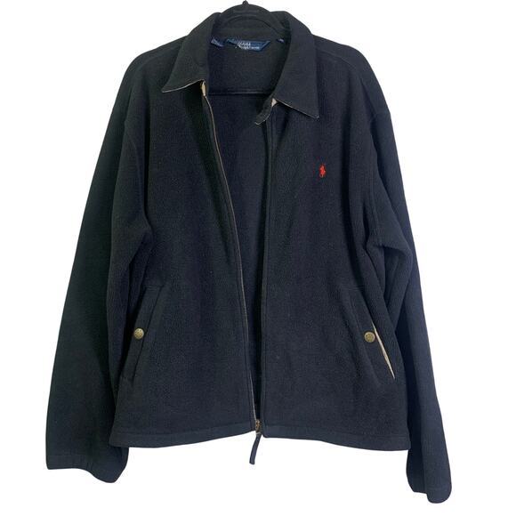 POLO RALPH LAUREN‎ Jacket Fleece Polartec Classic Vintage Full Zip Snap Pockets - Picture 2 of 15